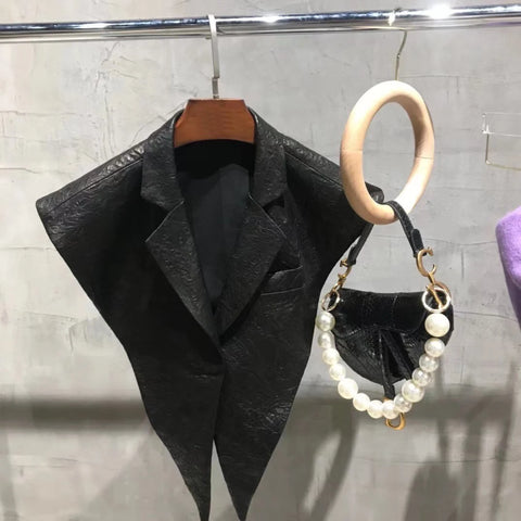 STRUCTURED Leather Shawl Collar STRUCTURED Leather Shawl Collar