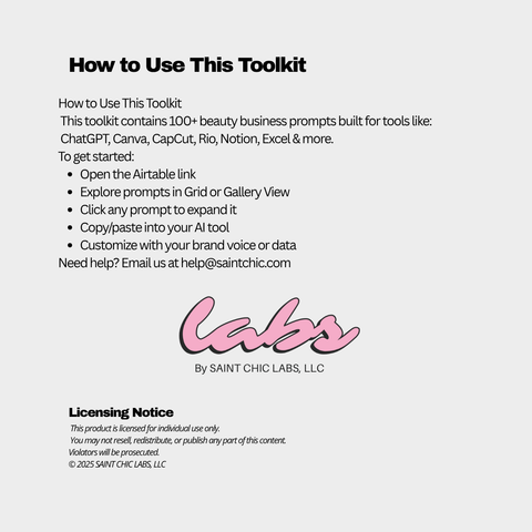Prompt Lab: Beauty Brand AI Prompt Toolkit for TikTok Shop & Product Strategy Prompt Lab: Beauty Brand AI Prompt Toolkit for TikTok Shop & Product Strategy