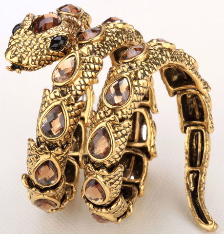 SERPENT Coil Crystal Arm Cuff SERPENT Coil Crystal Arm Cuff
