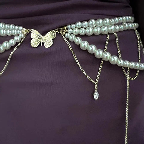 PAPILLON Pearl Waist Chain PAPILLON Pearl Waist Chain