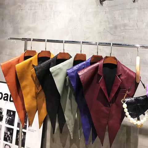 STRUCTURED Leather Shawl Collar STRUCTURED Leather Shawl Collar