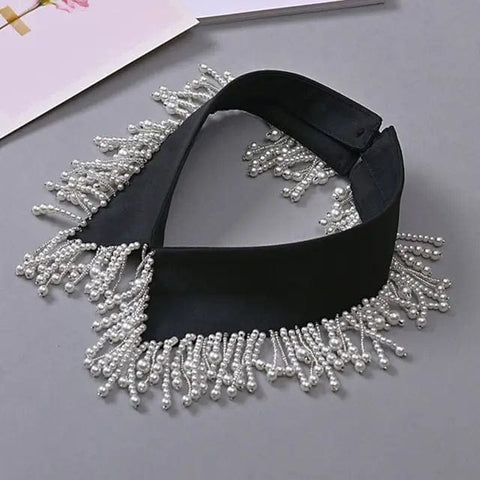 SAINT CHIC Collar Black Pearl ALLI Collar SAINT CHIC Collar Black Pearl ALLI Collar