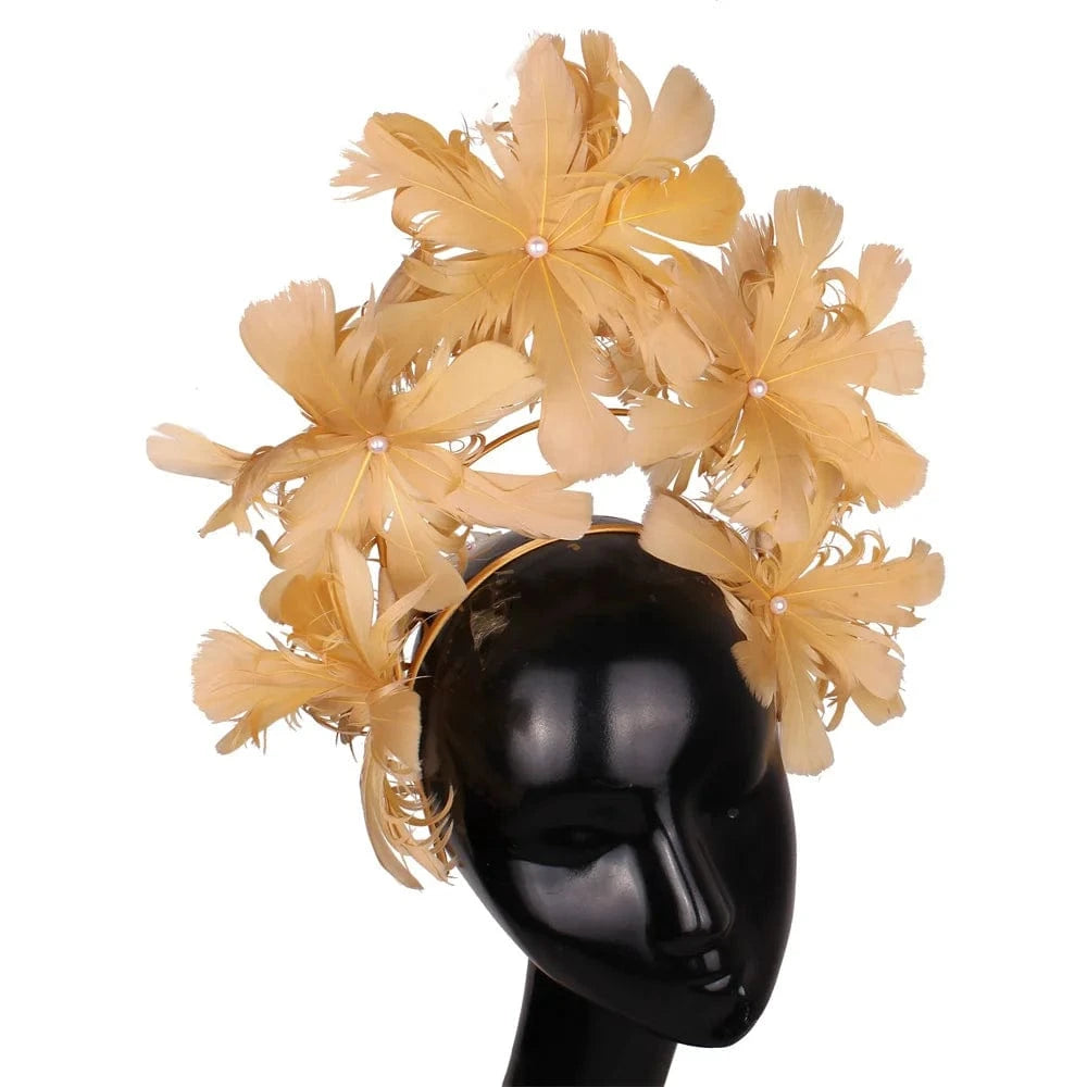 SAINT CHIC hair accessory Gold BOUQUET Headband SAINT CHIC hair accessory Gold BOUQUET Headband
