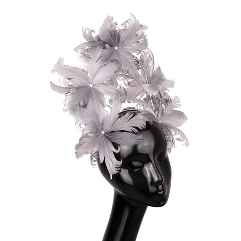 SAINT CHIC hair accessory Gray BOUQUET Headband SAINT CHIC hair accessory Gray BOUQUET Headband