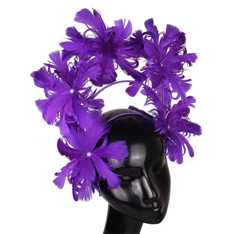 SAINT CHIC hair accessory Purple BOUQUET Headband SAINT CHIC hair accessory Purple BOUQUET Headband