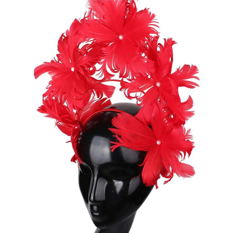 SAINT CHIC hair accessory Red BOUQUET Headband SAINT CHIC hair accessory Red BOUQUET Headband