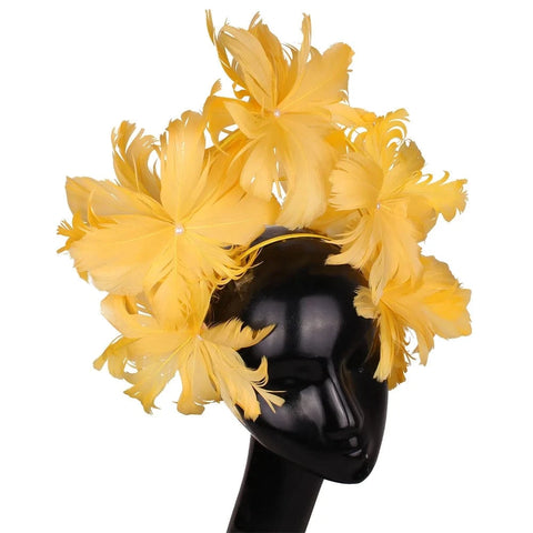 SAINT CHIC hair accessory Yellow BOUQUET Headband SAINT CHIC hair accessory Yellow BOUQUET Headband
