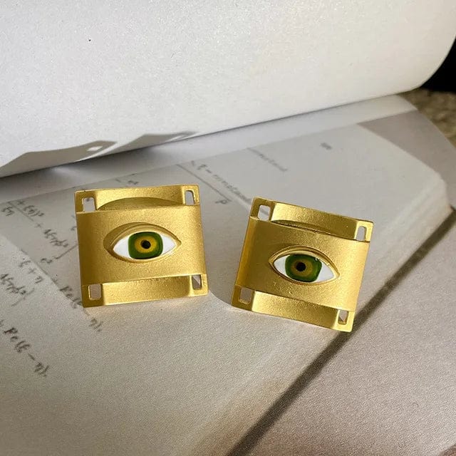SAINT CHIC Jewelry Eye Block Earrings SIREN Necklace & Earrings SAINT CHIC Jewelry Eye Block Earrings SIREN Necklace & Earrings