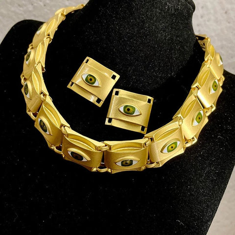 SAINT CHIC Jewelry SIREN Necklace & Earrings SAINT CHIC Jewelry SIREN Necklace & Earrings