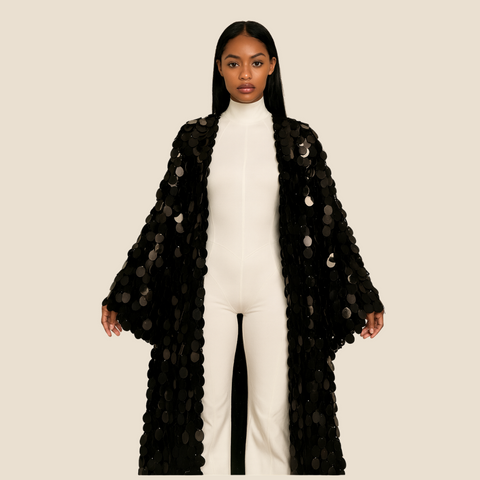SOLSTICE Sequin Duster Coat SOLSTICE Sequin Duster Coat