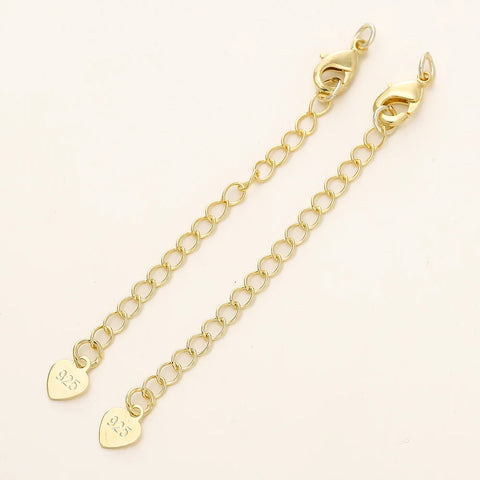 GOLD PLATED EXTENSION CHAINS – 5pc Charm Set with Lobster Clasps GOLD PLATED EXTENSION CHAINS – 5pc Charm Set with Lobster Clasps