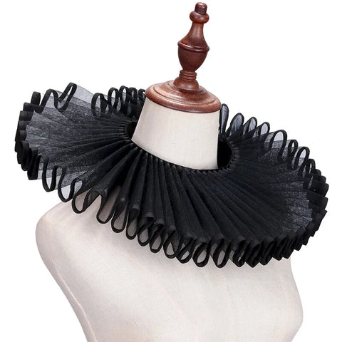PLEAT DRAMA Mesh Ruffle Collar PLEAT DRAMA Mesh Ruffle Collar