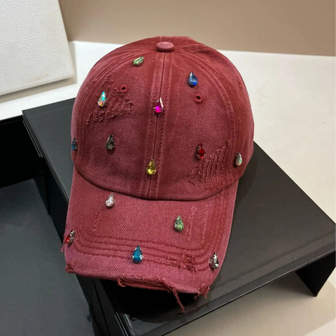 GEM DROP Crystal-Washed Baseball Cap GEM DROP Crystal-Washed Baseball Cap
