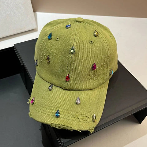 GEM DROP Crystal-Washed Baseball Cap GEM DROP Crystal-Washed Baseball Cap