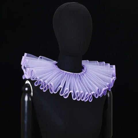 PLEAT DRAMA Mesh Ruffle Collar PLEAT DRAMA Mesh Ruffle Collar