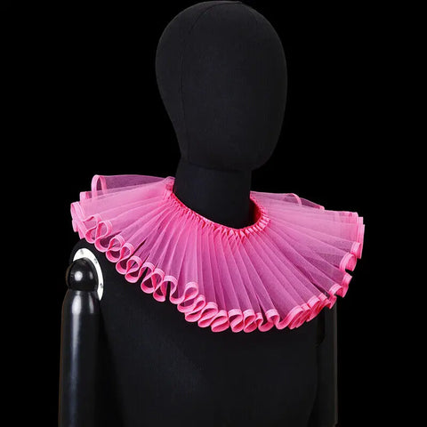 PLEAT DRAMA Mesh Ruffle Collar PLEAT DRAMA Mesh Ruffle Collar