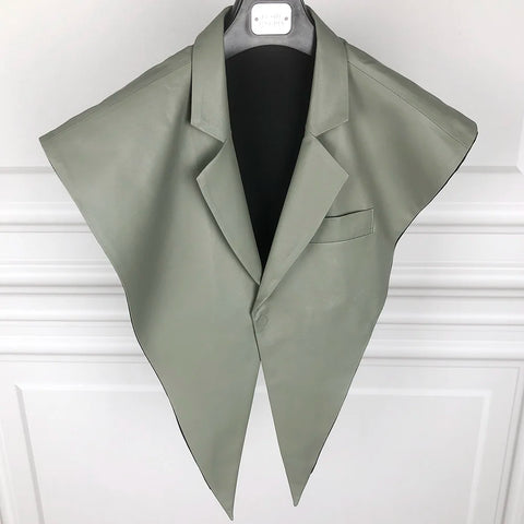 STRUCTURED Leather Shawl Collar STRUCTURED Leather Shawl Collar