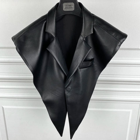 STRUCTURED Leather Shawl Collar STRUCTURED Leather Shawl Collar
