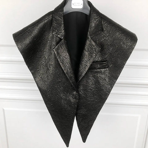 STRUCTURED Leather Shawl Collar STRUCTURED Leather Shawl Collar