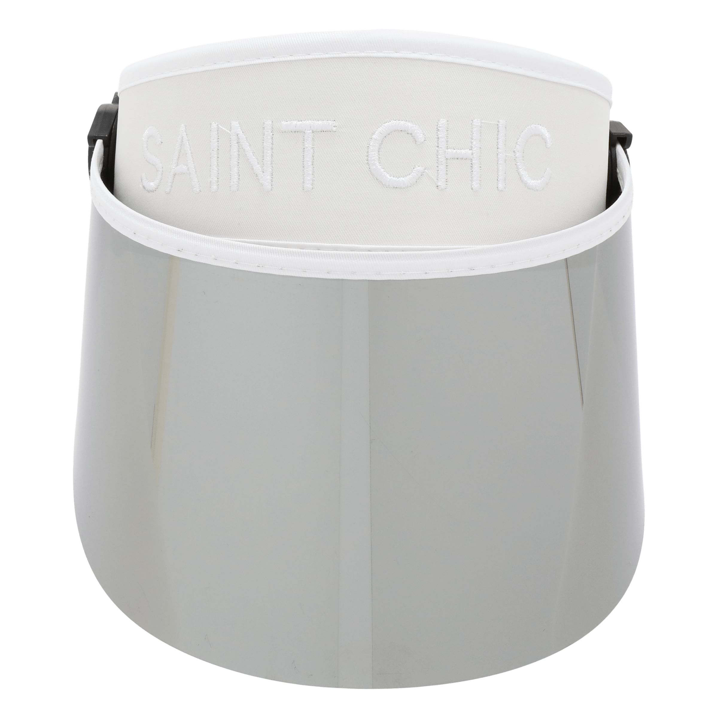 SAINT CHIC Hats CHROME ANTI Paparazzi Visor™ Sun Hat SAINT CHIC Hats CHROME ANTI Paparazzi Visor™ Sun Hat