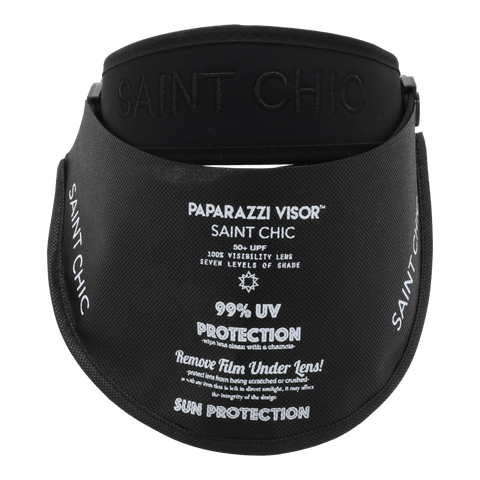 SAINT CHIC Hats CHROME ANTI Paparazzi Visor™ Sun Hat SAINT CHIC Hats CHROME ANTI Paparazzi Visor™ Sun Hat