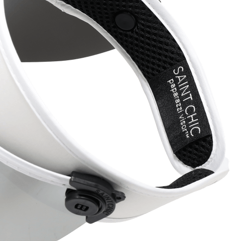 SAINT CHIC Hats CHROME ANTI Paparazzi Visor™ Sun Hat SAINT CHIC Hats CHROME ANTI Paparazzi Visor™ Sun Hat