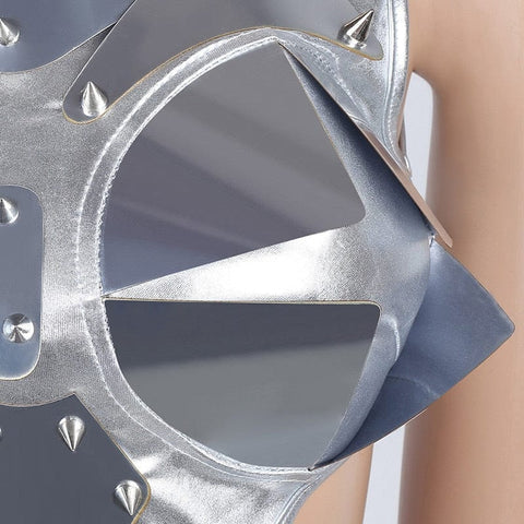 SAINT CHIC Silver / One Size JETTY Costume Bodysuit SAINT CHIC Silver / One Size JETTY Costume Bodysuit
