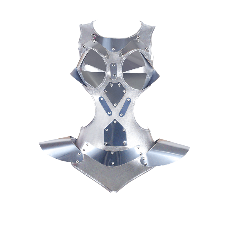 SAINT CHIC Silver / One Size JETTY Costume Bodysuit SAINT CHIC Silver / One Size JETTY Costume Bodysuit