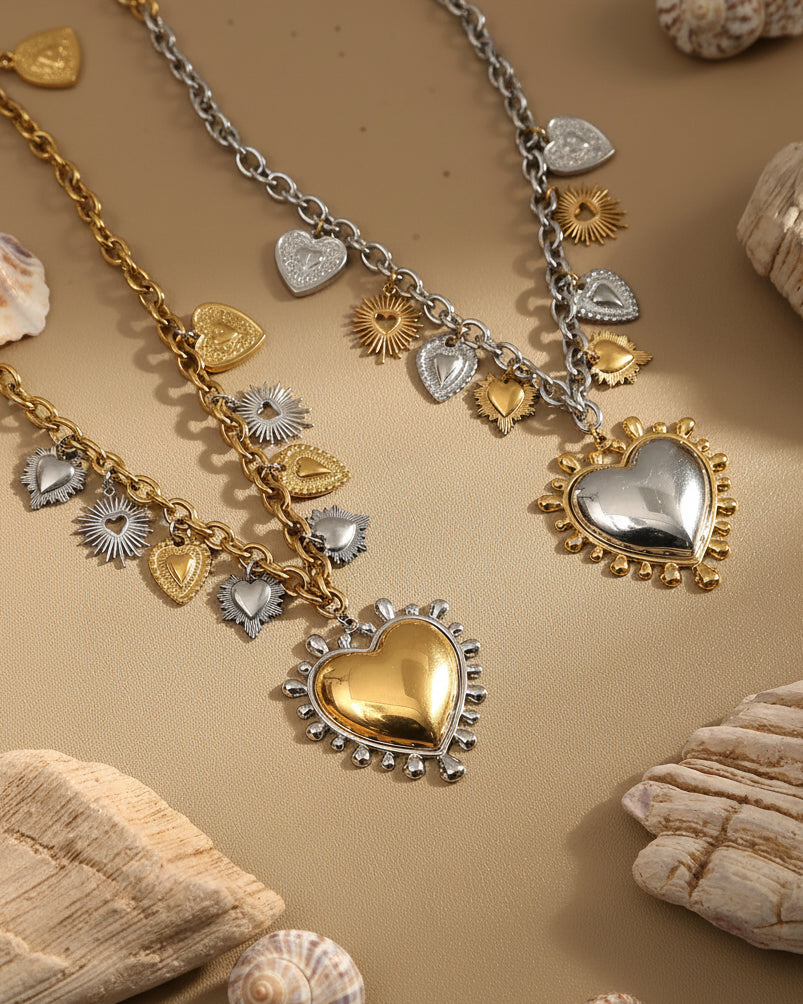 SACRÉ Heart Charm Necklace