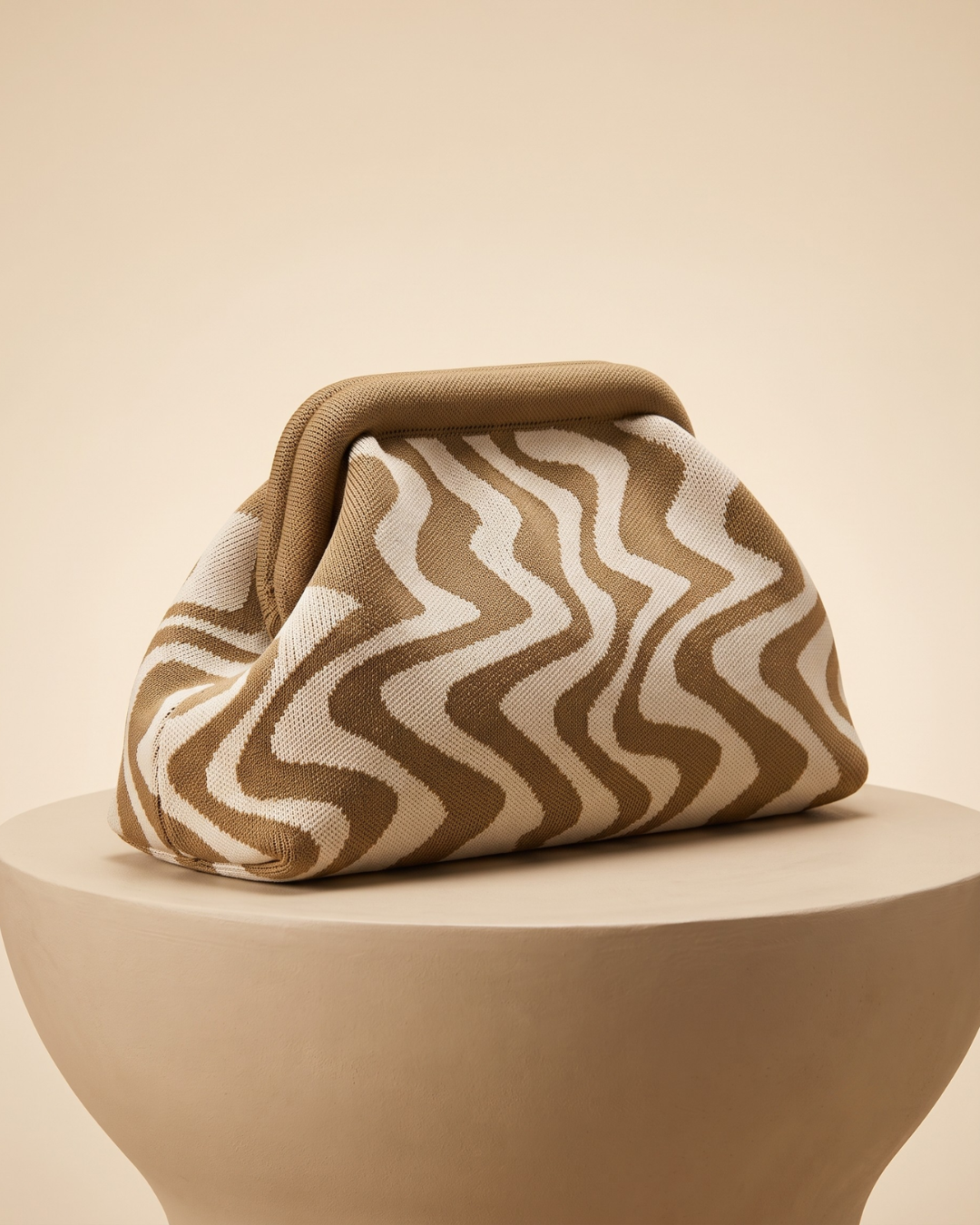 WAVE Knit Clutch Bag