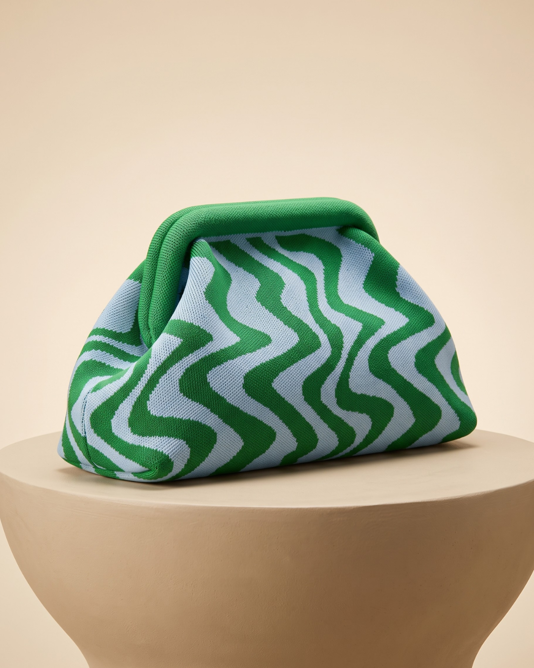 WAVE Knit Clutch Bag