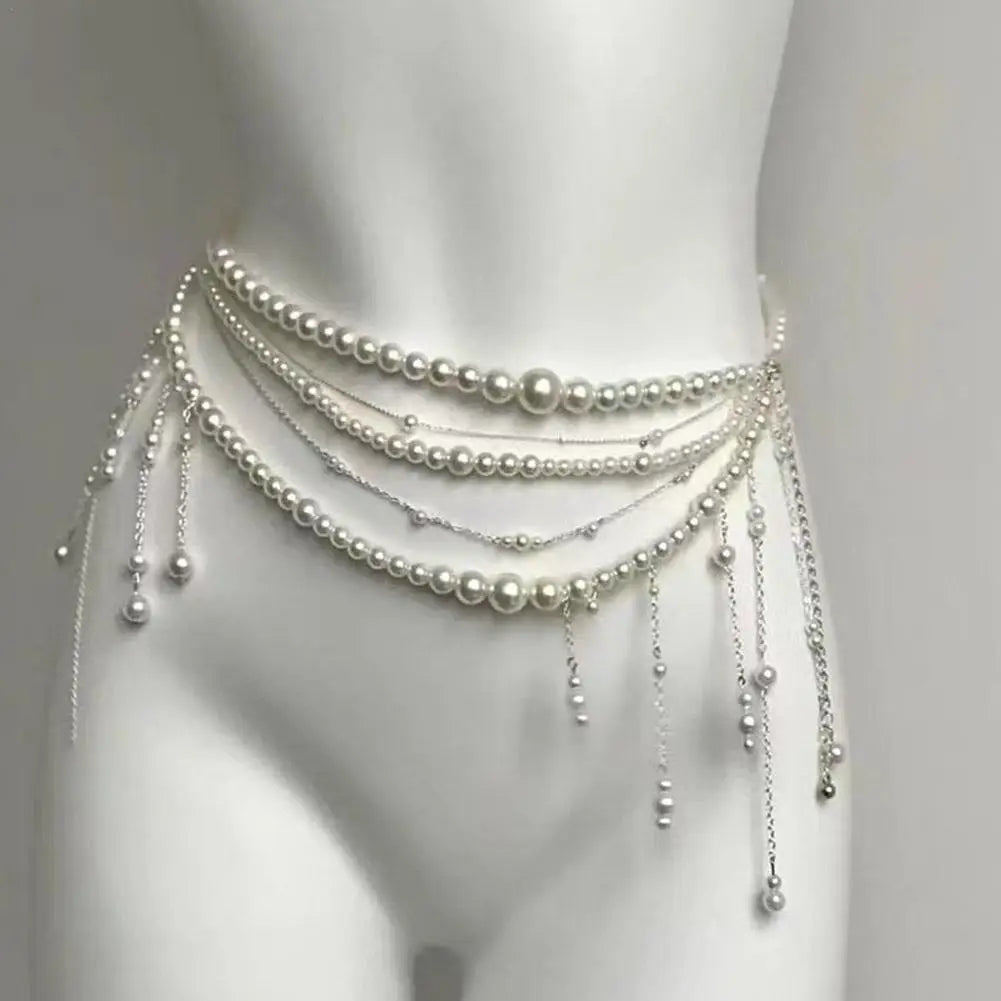 PAPILLON Pearl Waist Chain