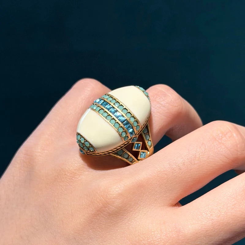 AEGEAN Crystal Cocktail Ring