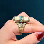 AEGEAN Crystal Cocktail Ring