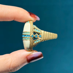 AEGEAN Crystal Cocktail Ring