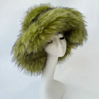 ALTA Faux Fur Bucket Hat-hat-SAINT CHIC-Army Green-SAINT CHIC