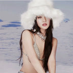 ALTA Faux Fur Bucket Hat-hat-SAINT CHIC-Green-SAINT CHIC