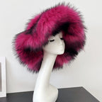 ALTA Faux Fur Bucket Hat-hat-SAINT CHIC-Rose Red-SAINT CHIC