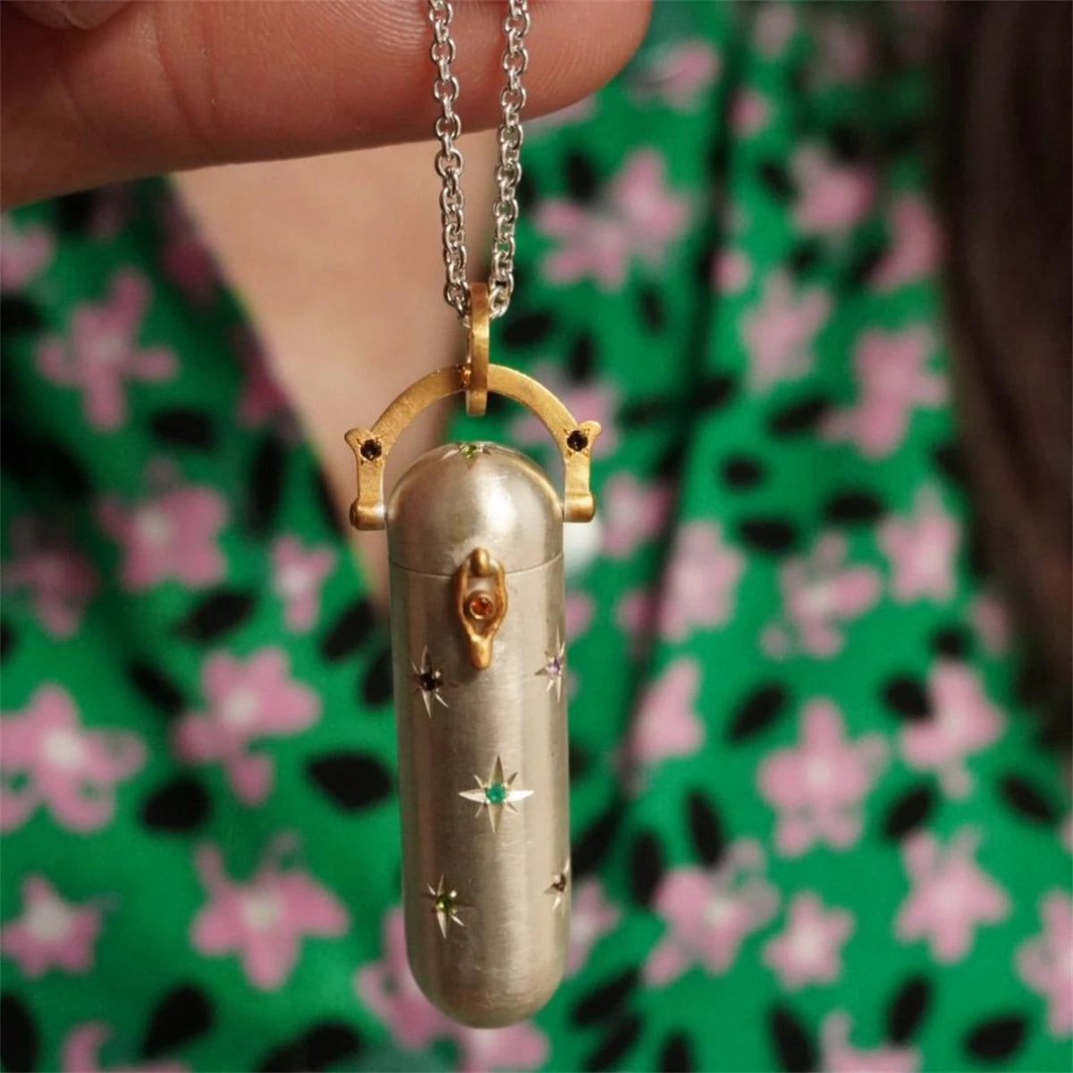 ASTRA Capsule Pendant Necklace-necklace-SAINT CHIC-Gold Stars-SAINT CHIC
