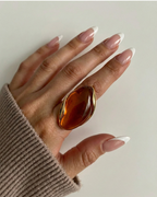 AURORA Ring-ring-SAINT CHIC-Brown-SAINT CHIC