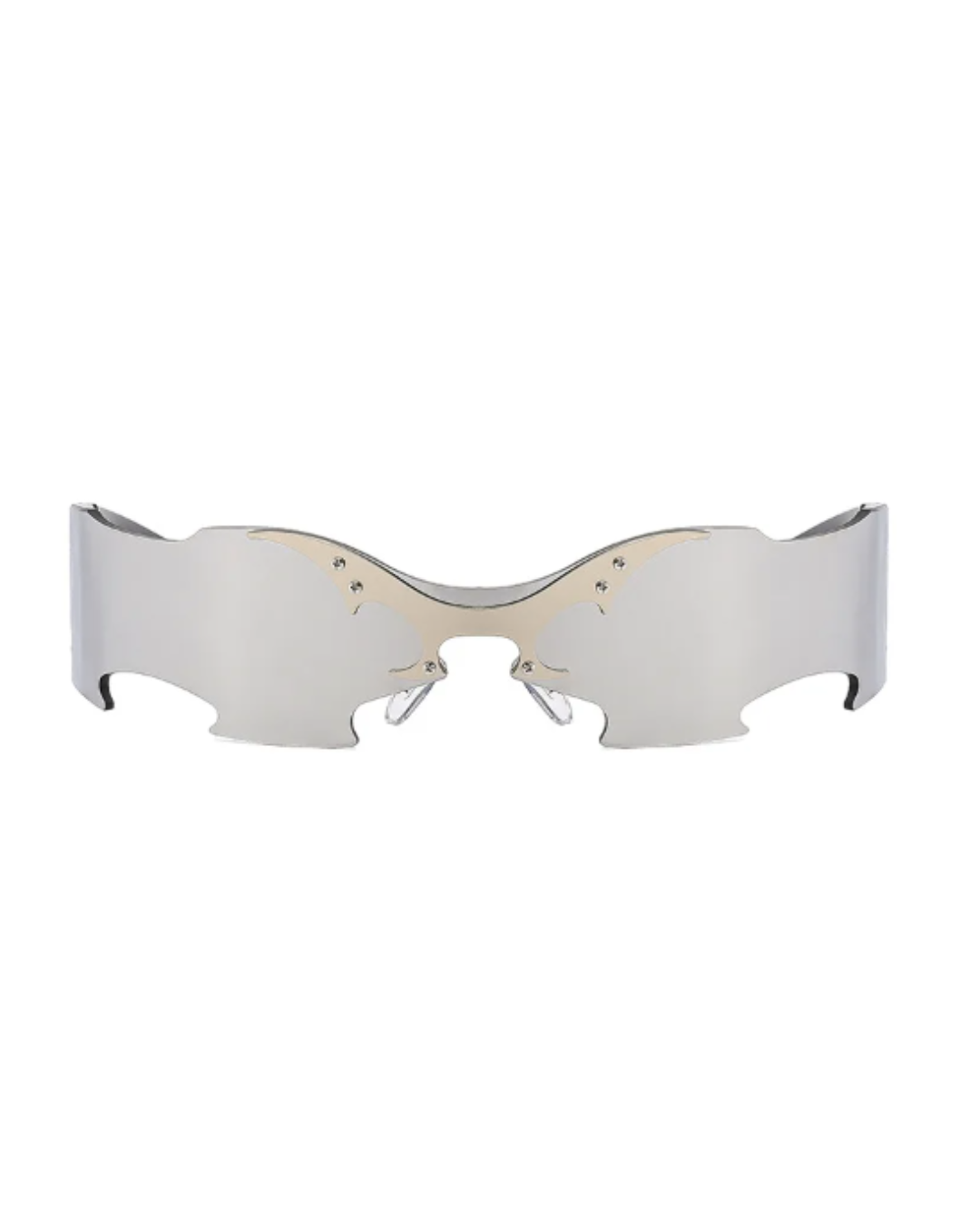 CHROMEWAVE Sculpted Shades-sunglasses-SAINT CHIC-Silver S-E-X-SAINT CHIC