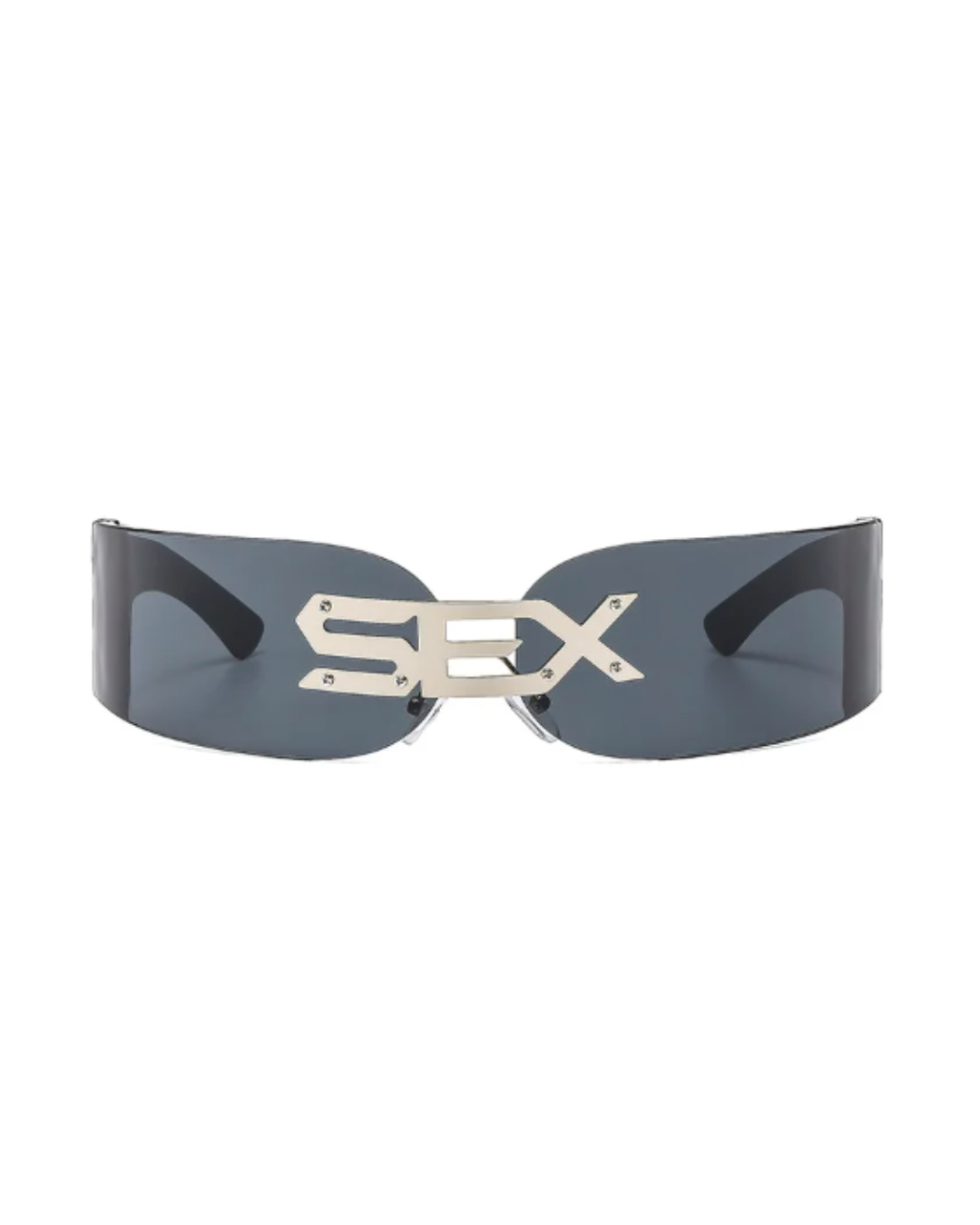 CHROMEWAVE Sculpted Shades-sunglasses-SAINT CHIC-Silver S-E-X-SAINT CHIC
