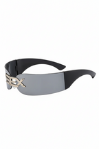 CHROMEWAVE Sculpted Shades-sunglasses-SAINT CHIC-Silver S-E-X-SAINT CHIC