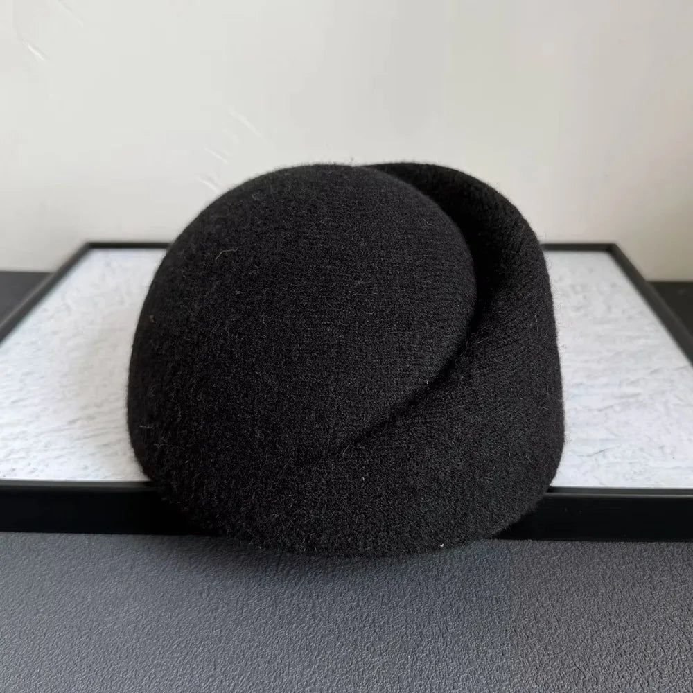 CLEO Beret-Hat-SAINT CHIC-Black-SAINT CHIC