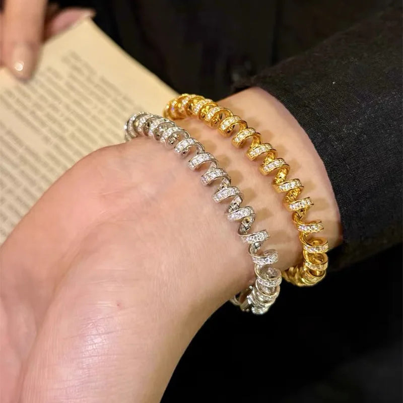 COIL Diamond Wrap Bangle
