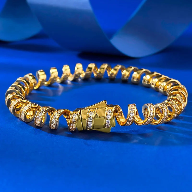 COIL Diamond Wrap Bangle