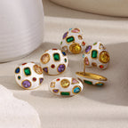 CONFETTI Stud Earrings-earring-SAINT CHIC-White Heart-SAINT CHIC