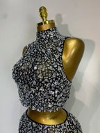 CRYSTAL Skirt Set-Dress-SAINT CHIC-Silver-S-SAINT CHIC
