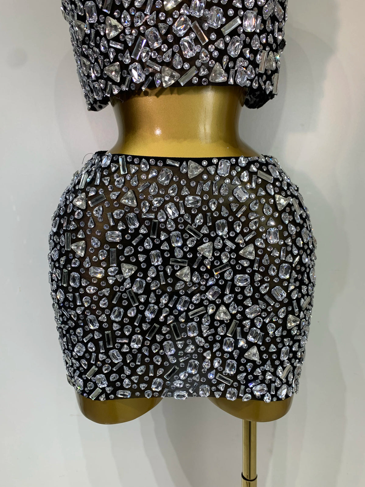 CRYSTAL Skirt Set-Dress-SAINT CHIC-Silver-S-SAINT CHIC