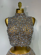 CRYSTAL Skirt Set-Dress-SAINT CHIC-Silver-S-SAINT CHIC
